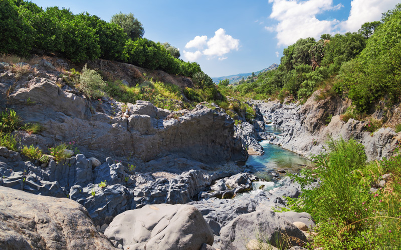 A journey of discovery through the Alcantara Gorge in Sicily